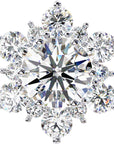 Cercei Stud Snowflake cu Diamante Create în Laborator de 0.72 ct din - Castelo.ro