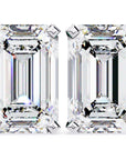 Cercei Stud Noble cu Diamante Create în Laborator Tăietură Emerald de 2.4 ct din - Castelo.ro
