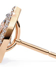 Cercei Stud Tear Drop din Aur 14k cu Moissanite de 0.81 ct din 14K Aur Roz - Castelo.ro
