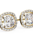 Cercei Stud Elsa cu Diamante Create în Laborator de 0.96 ct din 18K Aur Galben - Castelo.ro
