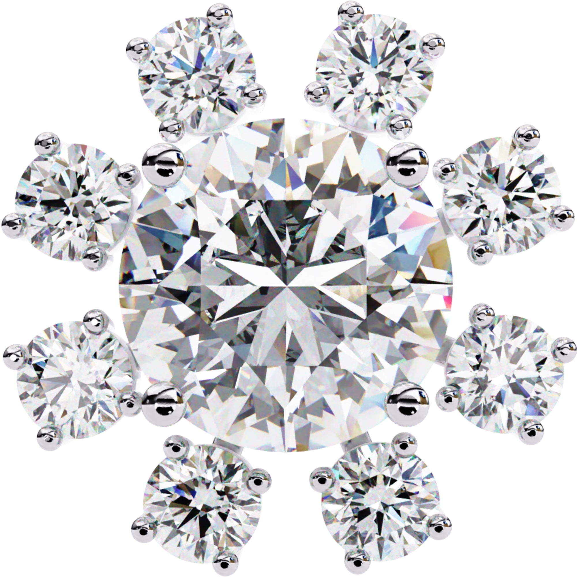 Cercei Stud Ice Queen cu Diamante Create în Laborator de 1.22 ct din - Castelo.ro