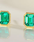 Cercei Stud cu Cristal Sintetic din Argint S925 Placat cu Rodiu și Zircon 5A din - Castelo.ro