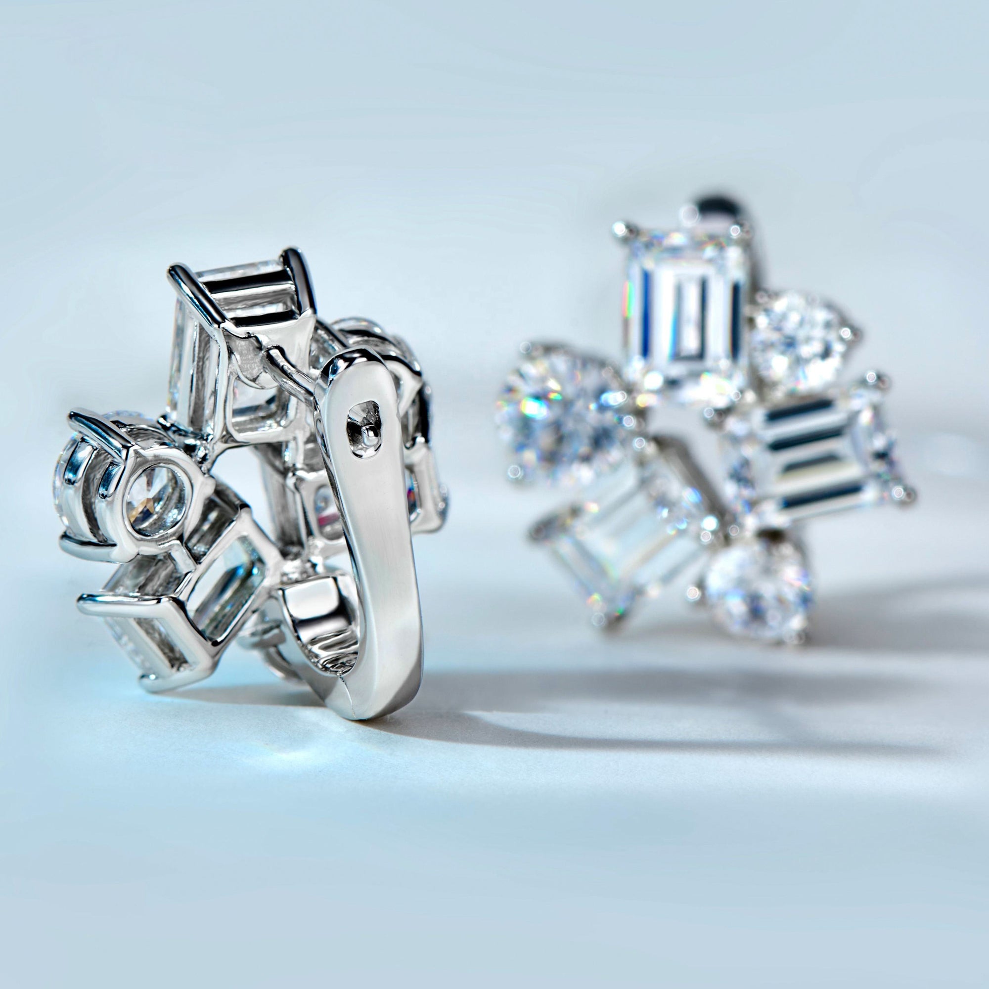 Cercei Stud Fulg de Nea din Argint 925 cu Zircon 5A din - Castelo.ro