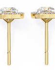 Cercei Stud Elsa cu Diamante Create în Laborator de 0.96 ct din 18K Aur Galben - Castelo.ro