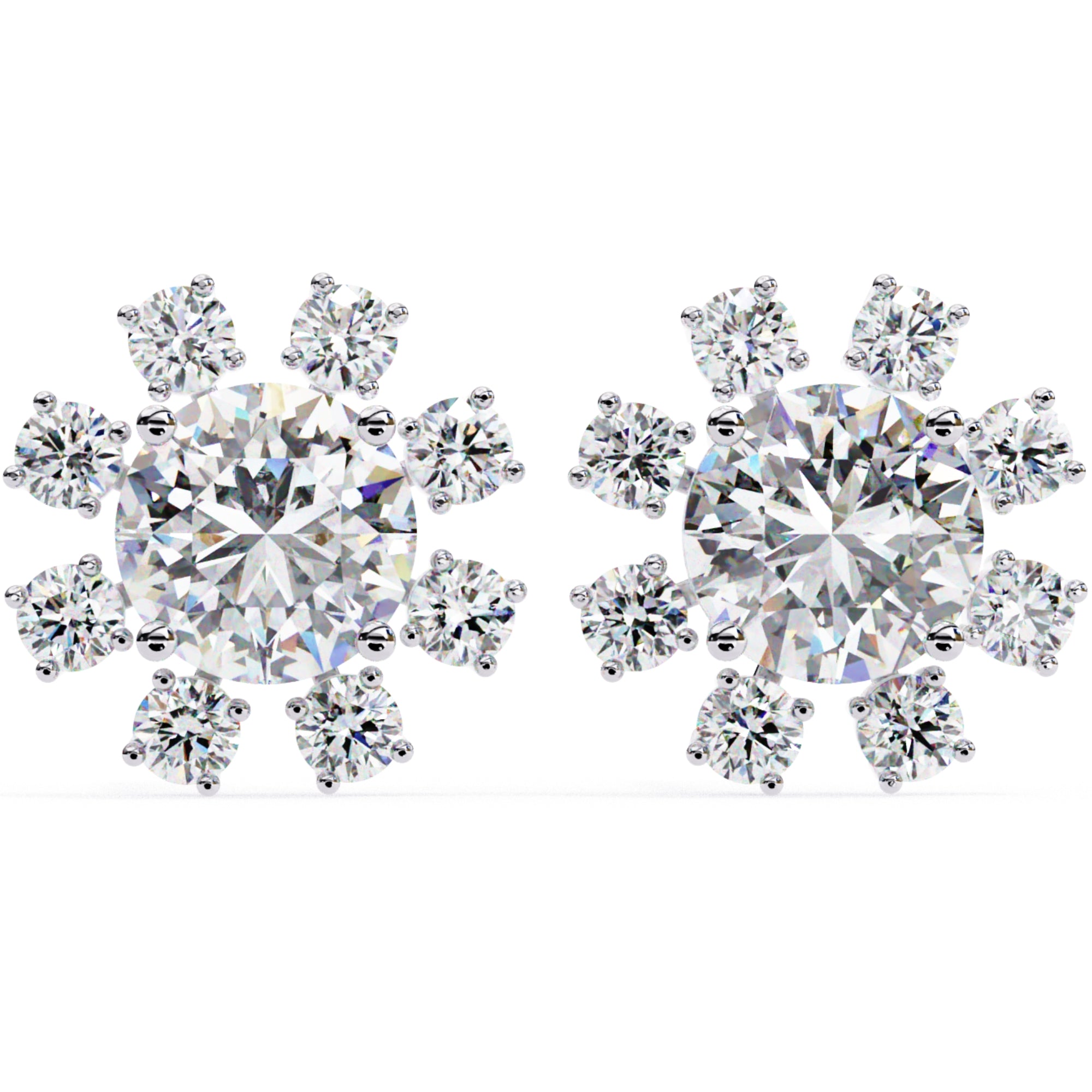 Cercei Stud Ice Queen cu Diamante Create în Laborator de 1.22 ct din - Castelo.ro