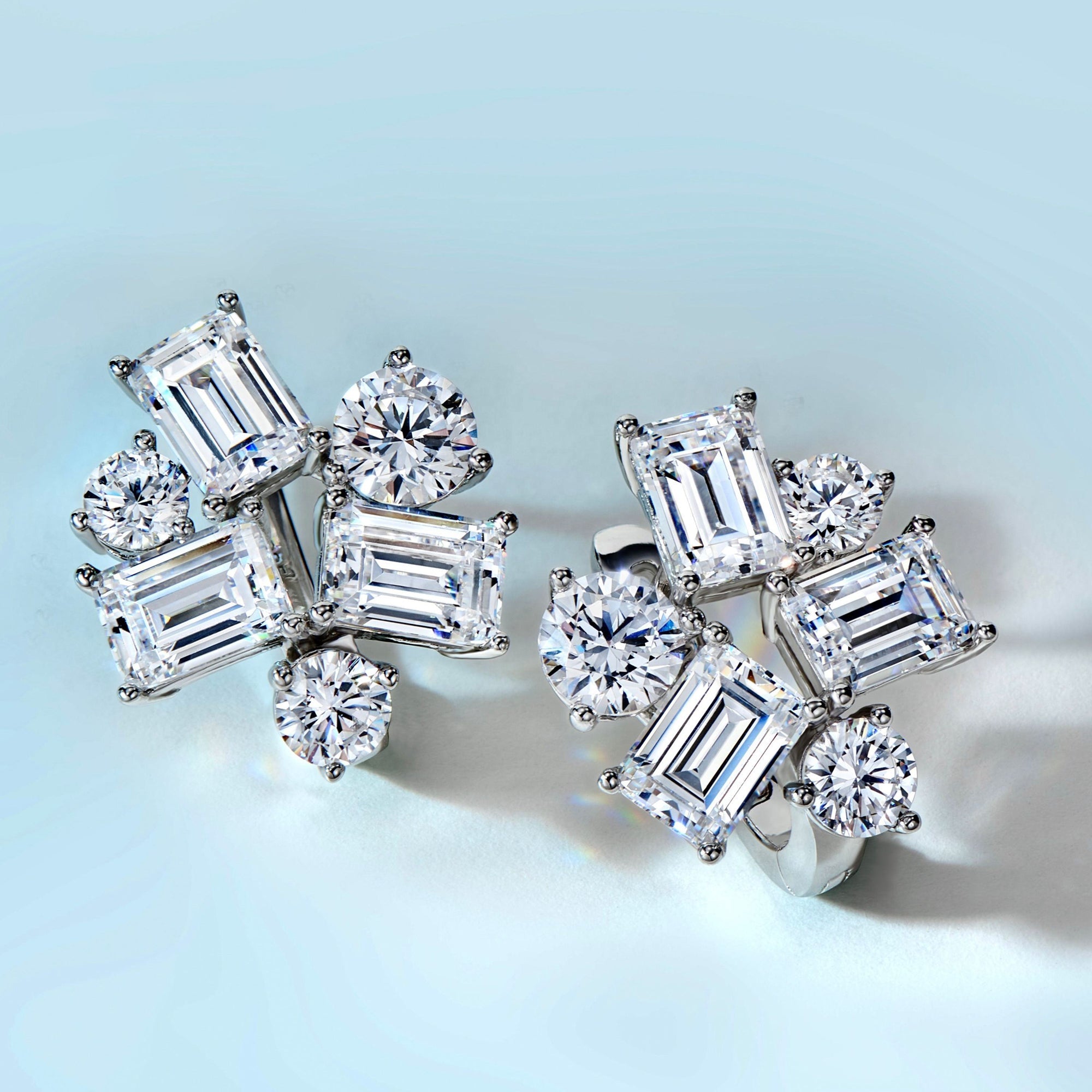 Cercei Stud Fulg de Nea din Argint 925 cu Zircon 5A din - Castelo.ro