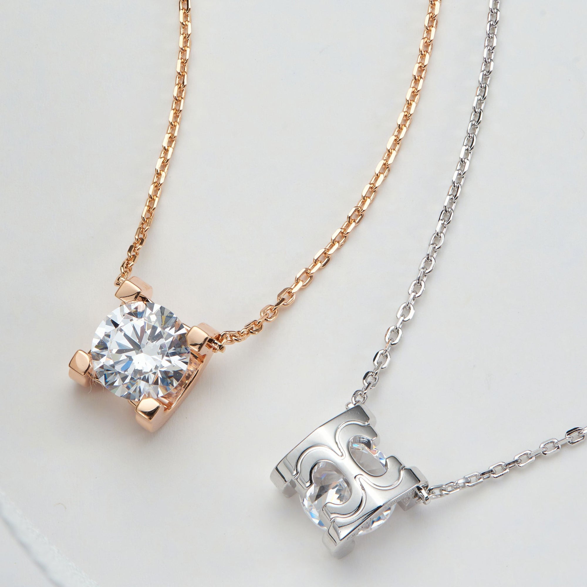Lănțișor Piatra Cubica Solitaire din Argint 925, Cu Zircon 5A din - Castelo.ro