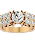 Inel De Logodnă Versailles Solitaire cu Diamante Create în Laborator de 3.14 ct din 18k Aur Galben - Castelo.ro