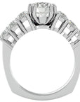 Inel De Logodnă Versailles Solitaire din Aur 14k cu Diamante Create în Laborator de 3.14 ct din 14k Aur Alb - Castelo.ro