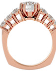 Inel De Logodnă Versailles Solitaire din Aur 14k cu Diamante Create în Laborator de 3.14 ct din 14k Aur Roz - Castelo.ro