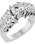 Inel De Logodnă Versailles Solitaire din Aur 14k cu Diamante Create în Laborator de 3.14 ct din 14k Aur Alb - Castelo.ro