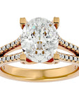 Inel De Logodnă Epoque Pavé din Aur 14k cu Diamante Create în Laborator de 2.74 ct din 14k Aur Galben - Castelo.ro