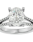 Inel De Logodnă Epoque Pavé cu Diamante Naturale de 2.74 ct din Platina - Castelo.ro