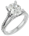 Inel De Logodnă Epoque Pavé cu Diamante Naturale de 2.74 ct din Platina - Castelo.ro