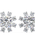 Cercei Stud Ice Queen cu Diamante Create în Laborator de 1.22 ct din 18K Aur Roz - Castelo.ro