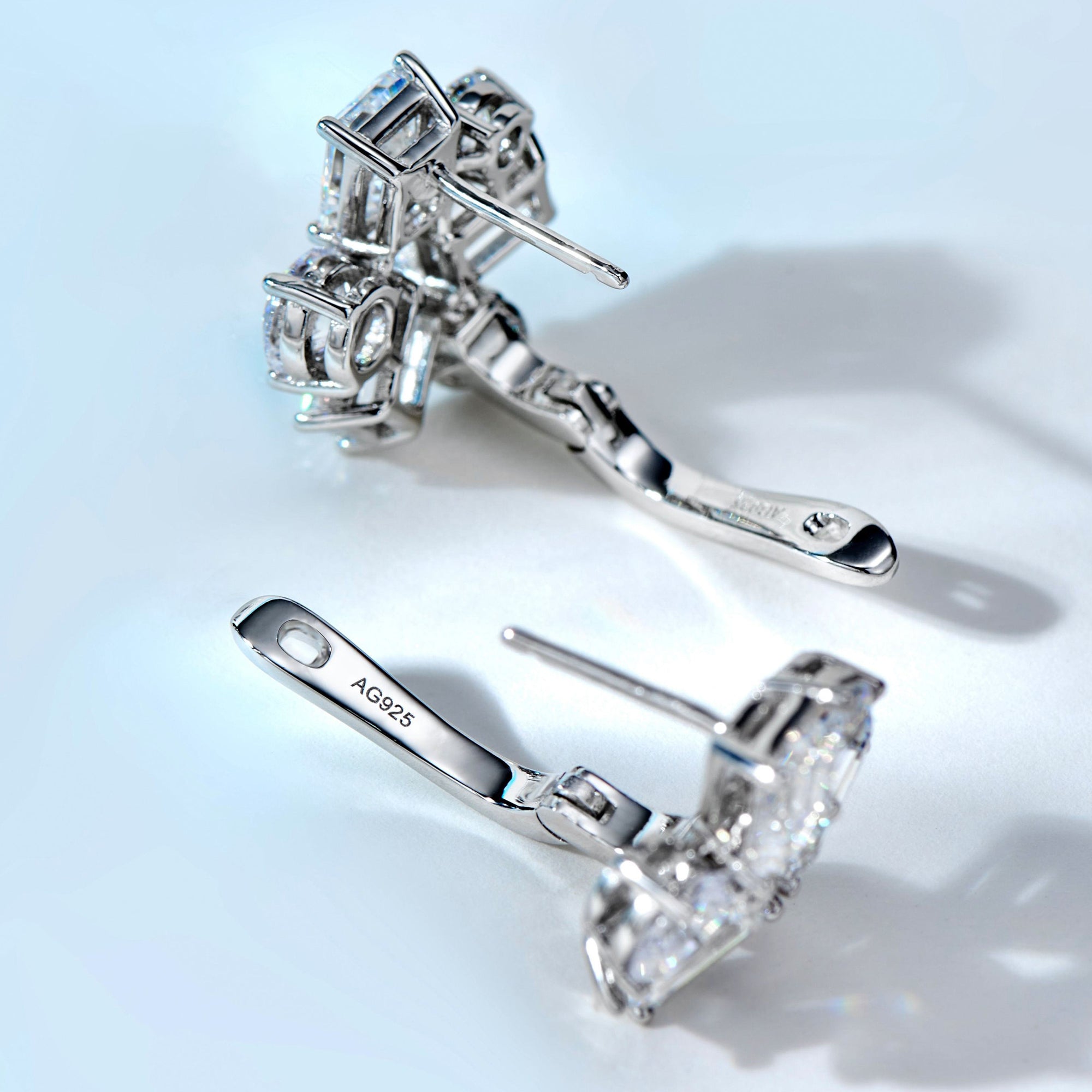 Cercei Stud Fulg de Nea din Argint 925 cu Zircon 5A din - Castelo.ro