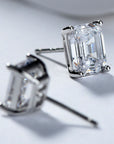 Cercei Stud Clasici cu Zircon Tăietură Asscher din Argint 925 din - Castelo.ro