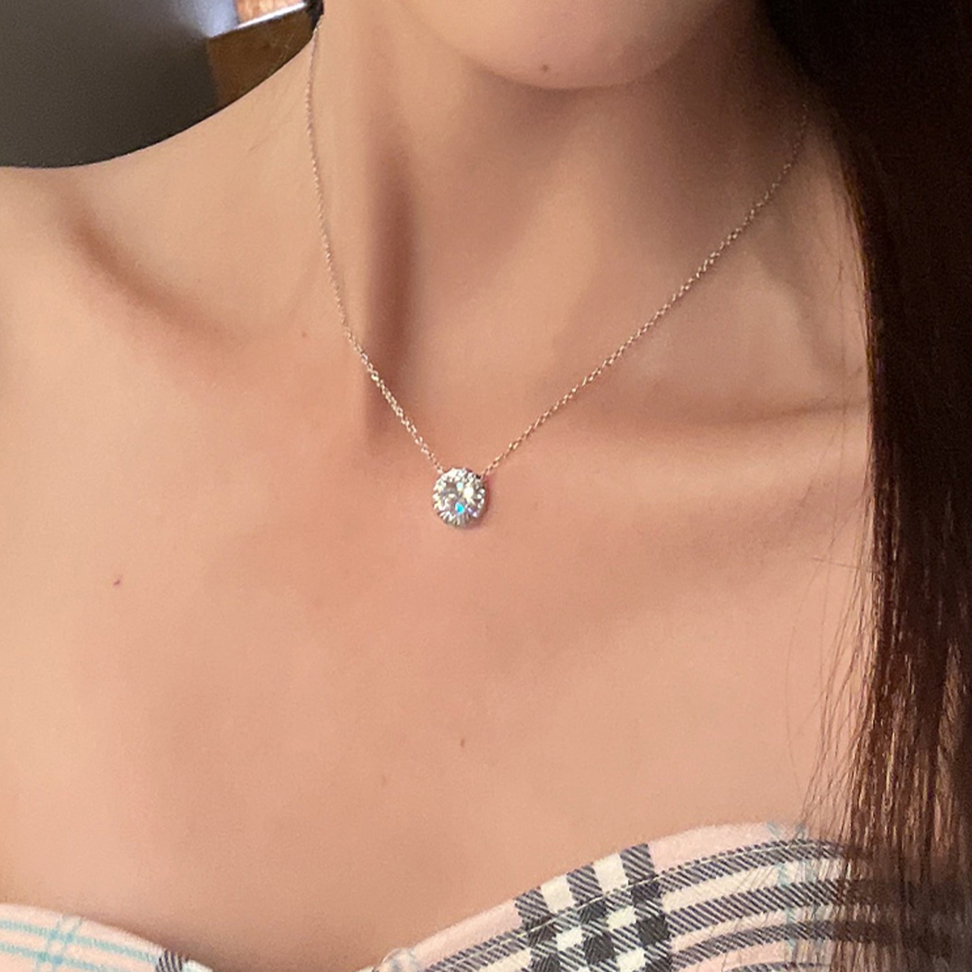 Pandativ Piatra Halo Solitaire din Argint 925, Cu Zircon din - Castelo.ro