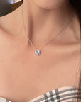 Pandativ Piatra Halo Solitaire din Argint 925, Cu Zircon din - Castelo.ro
