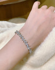 Brățară Fluturi din Argint 925 cu Cristale Zircon 5A Tăietură Fluture Clasică din - Castelo.ro