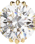 Cercei Stud Imperial din Aur 14k cu Moissanite Tăietură Briliant de 2.8 ct din 14K Aur Galben - Castelo.ro