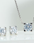 Lănțișor Piatra Cubica Solitaire din Argint 925, Cu Zircon 5A din - Castelo.ro