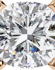 Cercei Stud Majestic cu Moissanite Tăietură Briliant de 2.5 ct din 18K Aur Roz - Castelo.ro