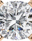 Cercei Stud Majestic cu Moissanite Tăietură Briliant de 2.5 ct din 18K Aur Roz - Castelo.ro