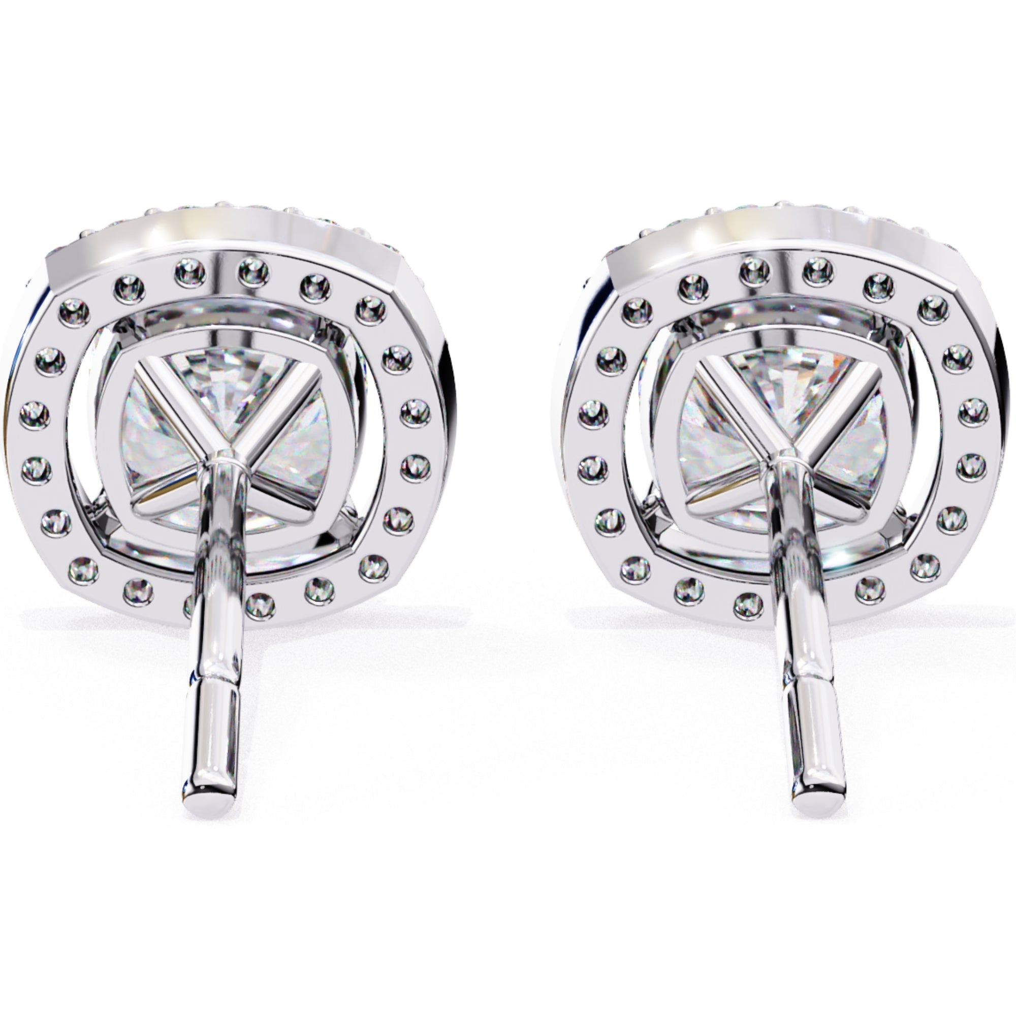 Cercei Stud Elsa cu Diamante Create în Laborator de 0.96 ct din - Castelo.ro