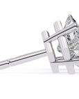 Cercei Stud Cu Diamante Naturale Tăietură Princess de 2 ct din - Castelo.ro
