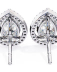 Cercei Stud Tear Drop din Aur 14k cu Moissanite de 0.81 ct din 14K Aur Alb - Castelo.ro