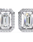 Cercei Stud Louvre Radiant cu Diamante Create în Laborator de 0.86 ct din - Castelo.ro