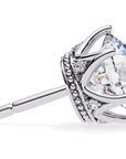 Cercei Stud Royal Cu Diamante Naturale Tăietură Briliant de 2.6 ct din - Castelo.ro