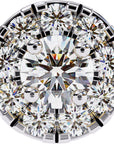 Cercei Stud Fleur din Aur 14k cu Moissanite Tăietură Briliant de 0.26 ct din 14K Aur Galben - Castelo.ro