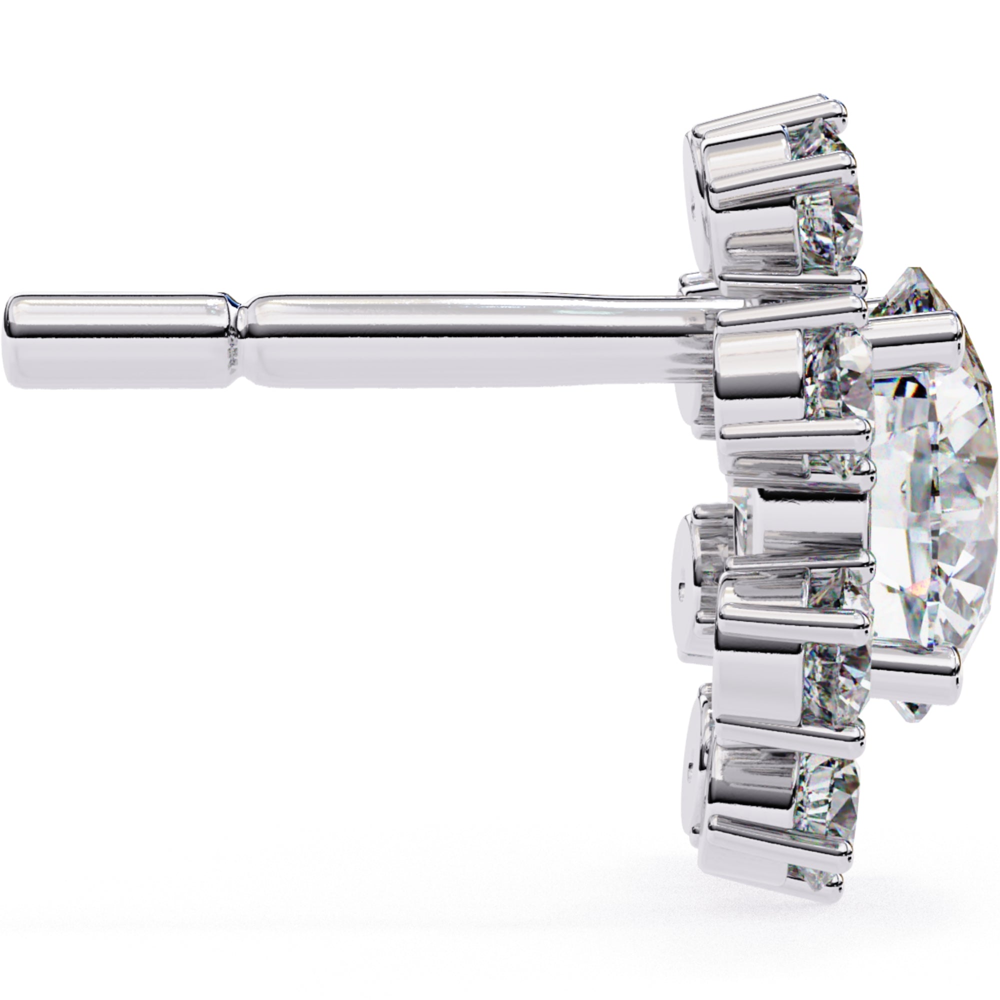 Cercei Stud Ice Queen cu Diamante Create în Laborator de 1.22 ct din - Castelo.ro