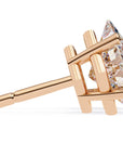 Cercei Stud Cu Diamante Naturale Tăietură Princess de 2 ct din - Castelo.ro