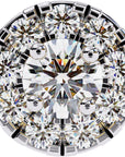 Cercei Stud Fleur din Aur 14k cu Moissanite Tăietură Briliant de 0.26 ct din 14K Aur Roz - Castelo.ro