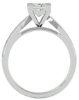 Inel de Logodnă din Aur 14k cu Diamant Natural Tăietură Princess de 0.65 ct din 14k Aur Alb - Castelo.ro