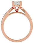 Inel de Logodnă din Aur 14k cu Diamant Creat în Laborator Tăietură Princess de 0.65 ct din 14k Aur Roz - Castelo.ro