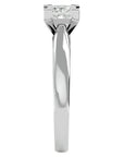 Inel de Logodnă din Aur 14k cu Diamant Natural Tăietură Princess de 0.65 ct din 14k Aur Alb - Castelo.ro