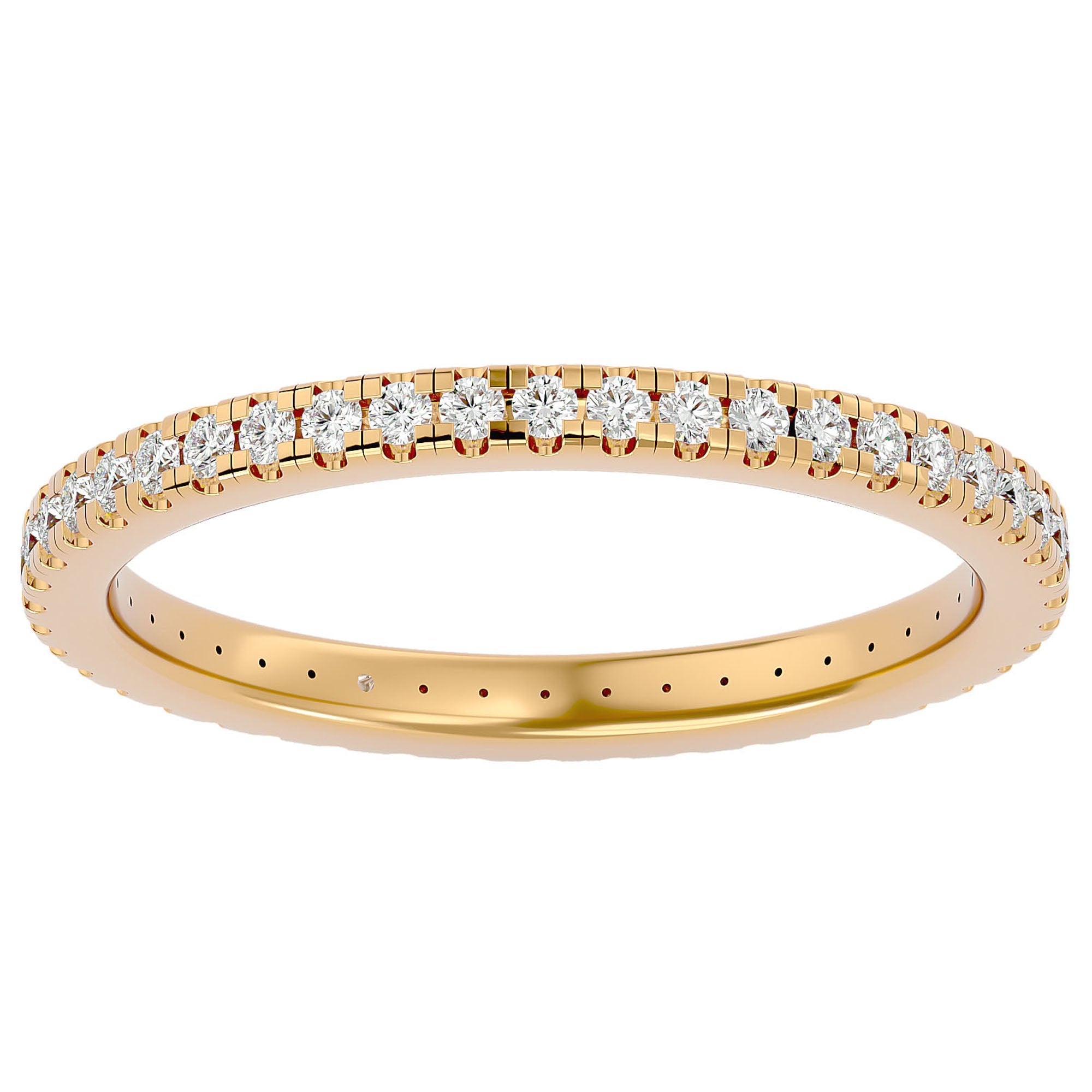 Inel Eternity La Seine din Aur 14k cu Diamante Create în Laborator de 0.36 ct din 14k Aur Galben - Castelo.ro