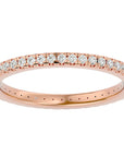 Inel Eternity La Seine din Aur 14k cu Moissanite de 0.36 ct din 14k Aur Roz - Castelo.ro