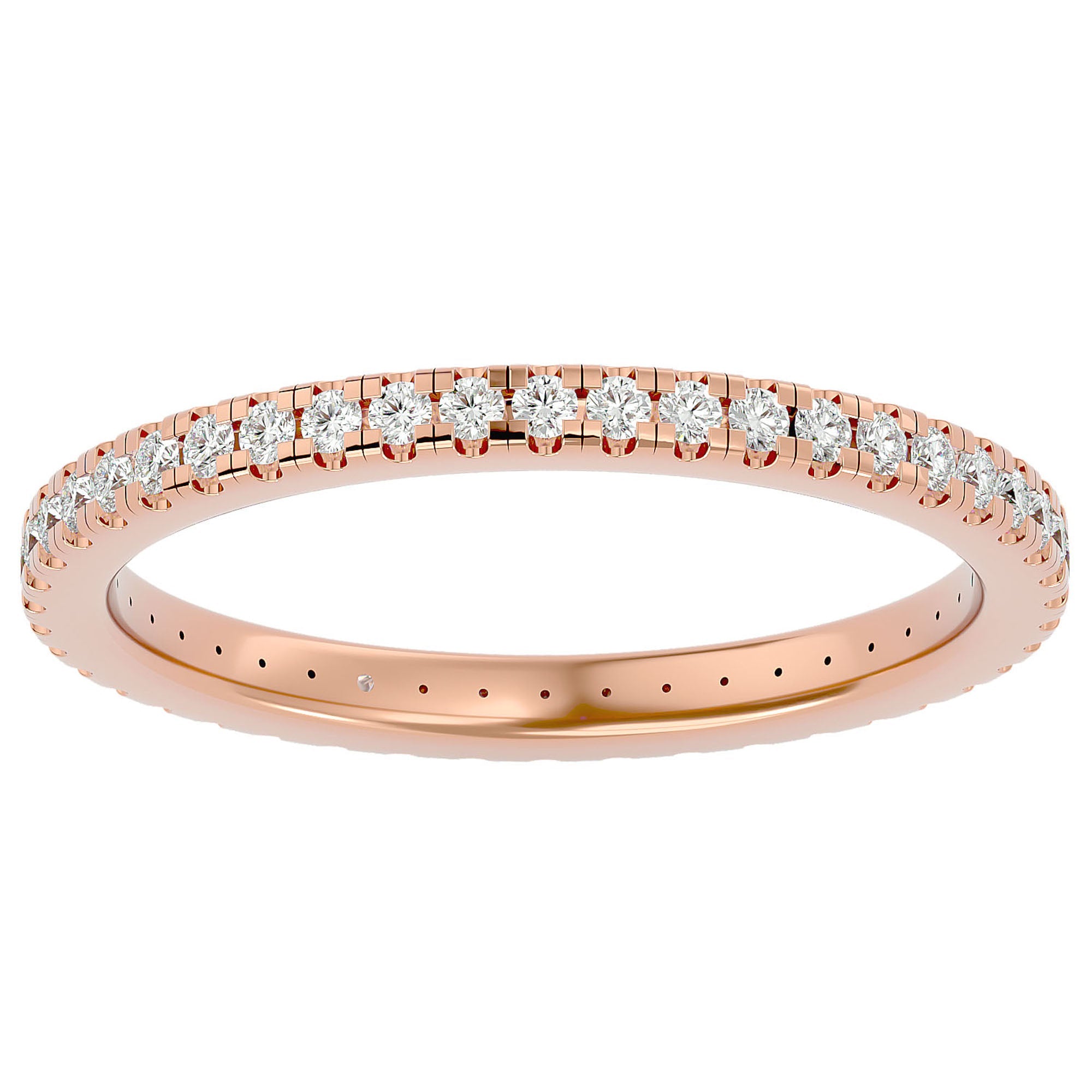 Inel Eternity La Seine cu Diamante Create în Laborator de 0.36 ct din 14k Aur Roz - Castelo.ro