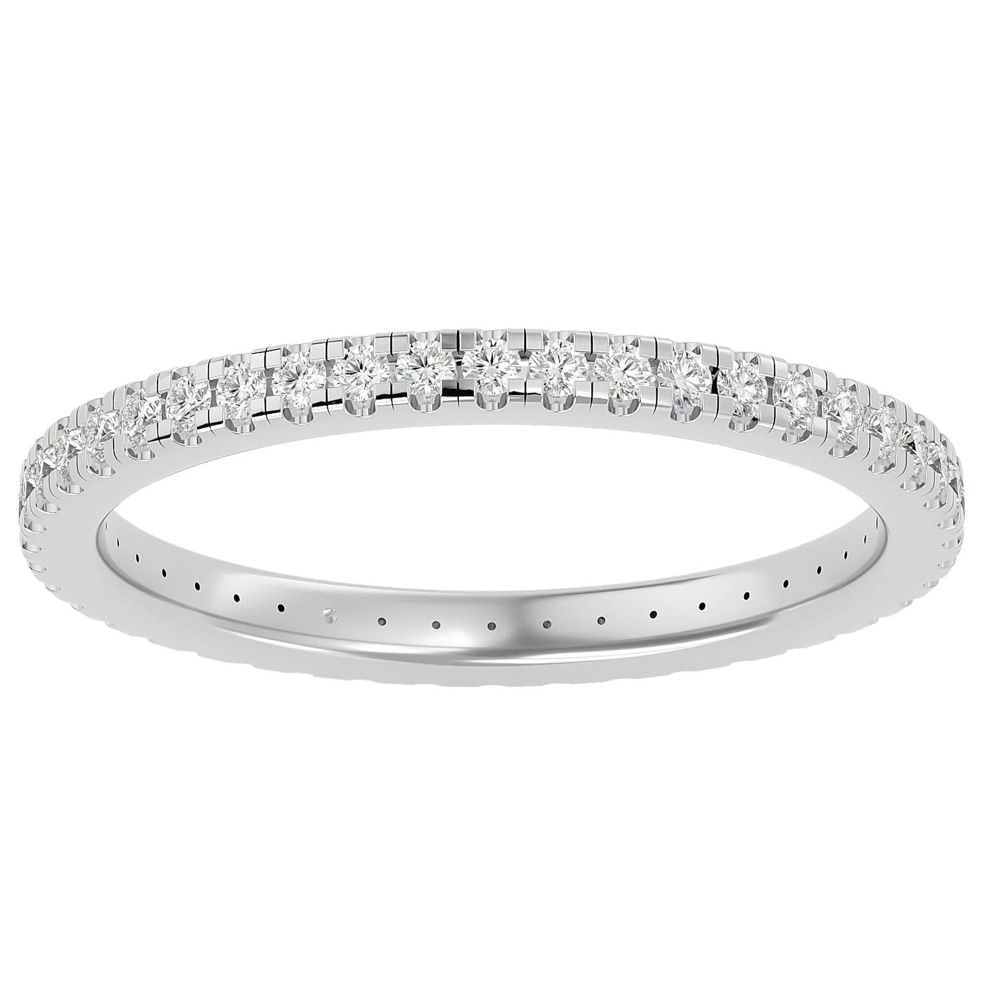 Inel Eternity La Seine din Aur 14k cu Diamante Create în Laborator de 0.36 ct din 14k Aur Alb - Castelo.ro