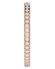 Inel Eternity La Seine din Aur 14k cu Moissanite de 0.36 ct din 14k Aur Roz - Castelo.ro