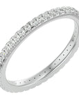 Inel Eternity La Seine din Aur 14k cu Diamante Create în Laborator de 0.36 ct din 14k Aur Alb - Castelo.ro