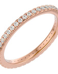 Inel Eternity La Seine din Aur 14k cu Diamante Naturale de 0.36 ct din 14k Aur Roz - Castelo.ro