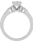 Inel de Logodnă cu Diamante Naturale Tăietură Princess de 0.92 ct din Platina - Castelo.ro