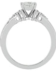 Inel de Logodnă cu Diamante Create în Laborator Tăietură Princess de 0.92 ct din Platina - Castelo.ro