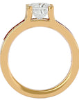 Inel Roqueford cu Diamante Create în Laborator Tăietură Princess de 2.21 ct din 18k Aur Galben - Castelo.ro